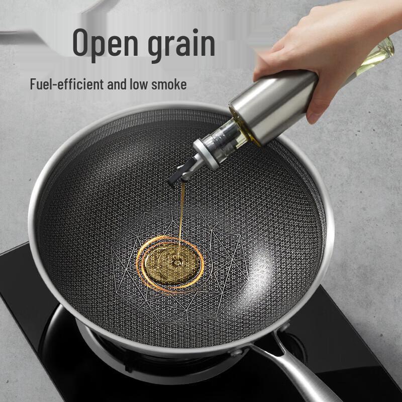 COOKER KING 32cm 304 Stainless Steel Non-Stick Wok