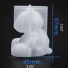Handicrafts Soap Plaster Candle Resin Casting Mold 3D Handmade Geometric Bear Mold DIY Car Aromatherapy Silicone Mold
