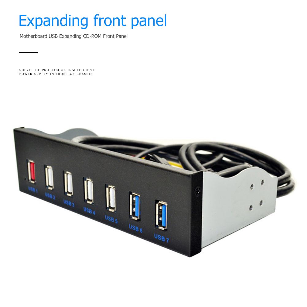 5.25 inch Desktop Front Panel 19 Pin to 2 USB 3.0+4 USB 2.0+BC1.2 Fast Charger