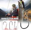 50pcs Small Barbed Fishing Hooks with Good Craftsmanship Superior Strength Sharp Hooks Suitable for Catfish Trout Bass