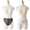 Sexy lingerie women's lace transparent bow panties briefs thong