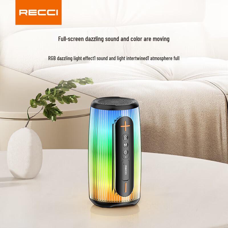 Recci RSK-W45 RGB Portable Bluetooth Speaker CN plug (adapter included)