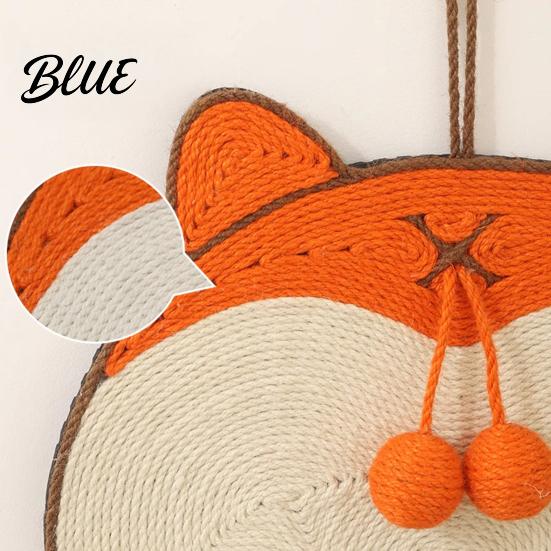 Cat Scratcher with Sticker Interactive Mat Cartoon Pad Sisal Back Glue Design Scratching Toy Tape