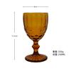 European Embossed Wine Glass Thickened Colorful Glass High Foot Juice Cup Retro Red Wine Glass