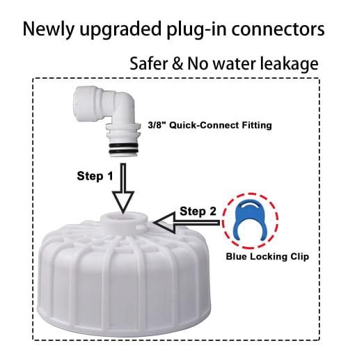 HUINING 500GPD SET-3012 Reverse Osmosis Membrane Housing Kit for RO Membrane Filters and Standard RO Reverse Osmosis Water Purifiers for Home Water Fi