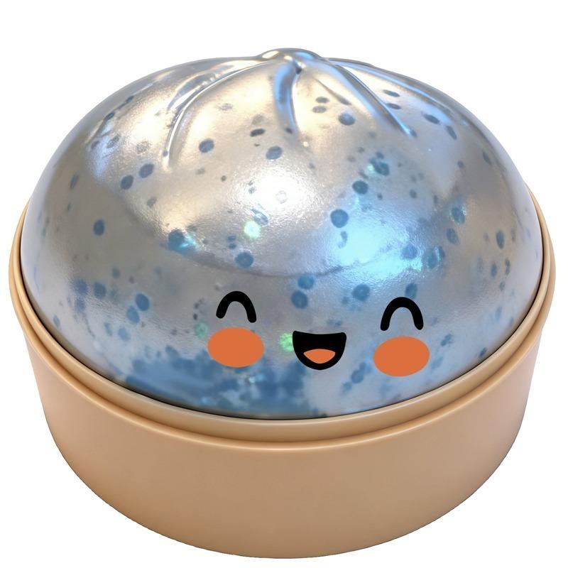 Juguete de Peluche de Bollo al Vapor de Caja Sorpresa con Caja Bolas Suaves Sensoriales para Apretar para Niños Adultos Juguete para Aliviar el Estrés