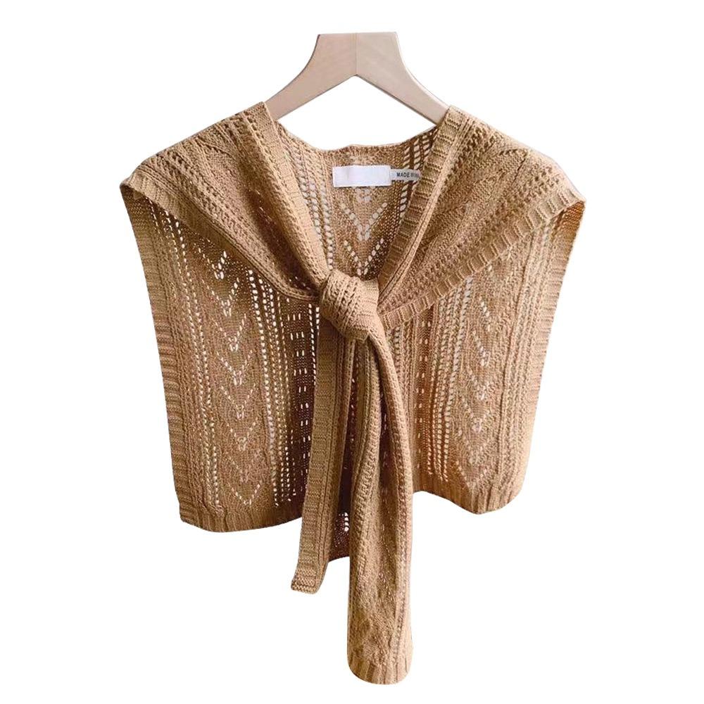 Strickschal im koreanischen Stil Strickstruktur Falscher Kragen Halsumhang Kleid Hemd Accessoire