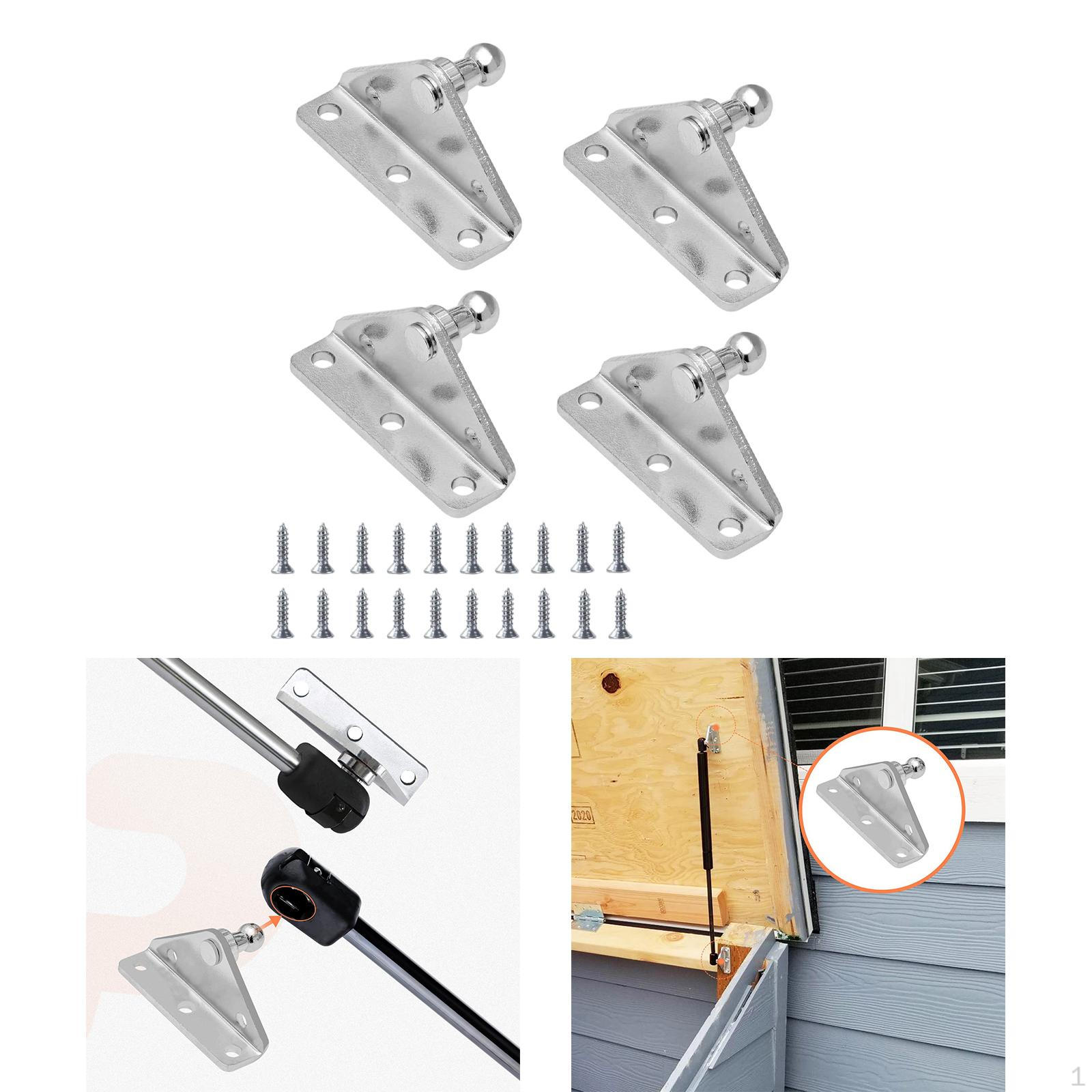 

4x 10mm Ball Stud Mounting Bracket Accessory Professional with 20 Screws Replace Portable Practical
