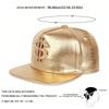 Unisex S Label Python Patterned Leather Hip-hop Hats Spring Autumn Outdoor Adjustable Casual Baseball Caps Sunscreen Hat