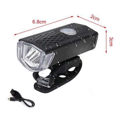 Lumières de vélo avant rechargeables Lumières de vélo avant arrière Feu arrière Lampe de vélo Accessoires de vélo Lampe de sécurité pour vélo