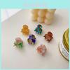 Elegant Mini Hair Claw Clips For Women In Vintage Floral Patterns And Colors
