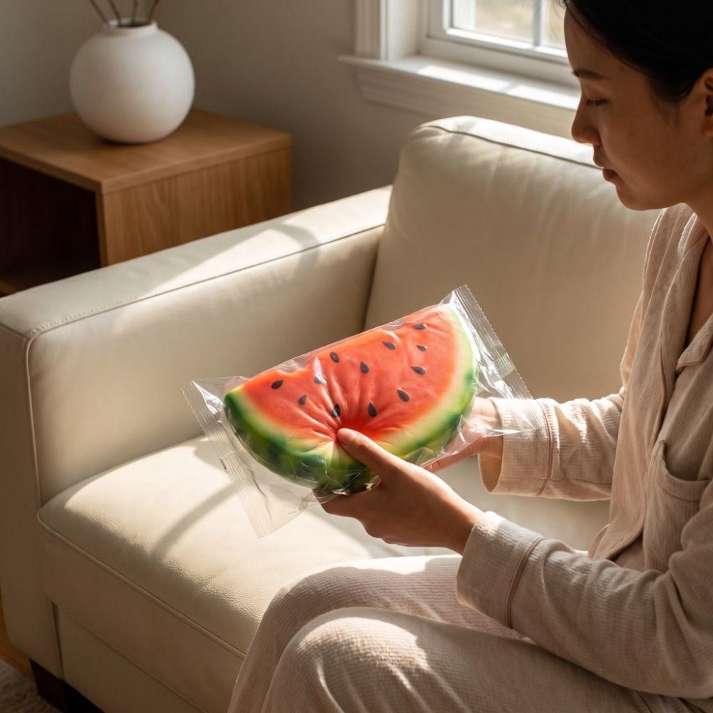 Realistic Watermelon Squeeze Toy Simulation Fruit Slow Rebound Toy Kids Adults
