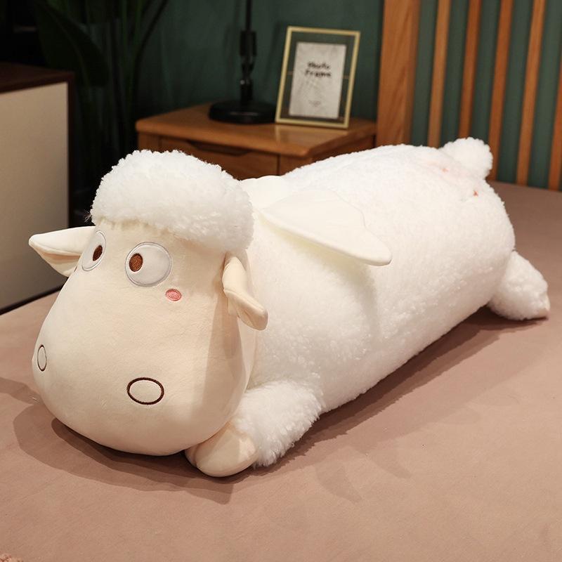 Soft And Cuddly Sheep Plush Toy 60cm Short Plush Pp Cotton Filling