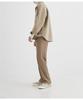 Men's Khaki Korean-Style Wool Coat: Autumn/Winter Loose Fit, Double-Sided Pocket Jacket