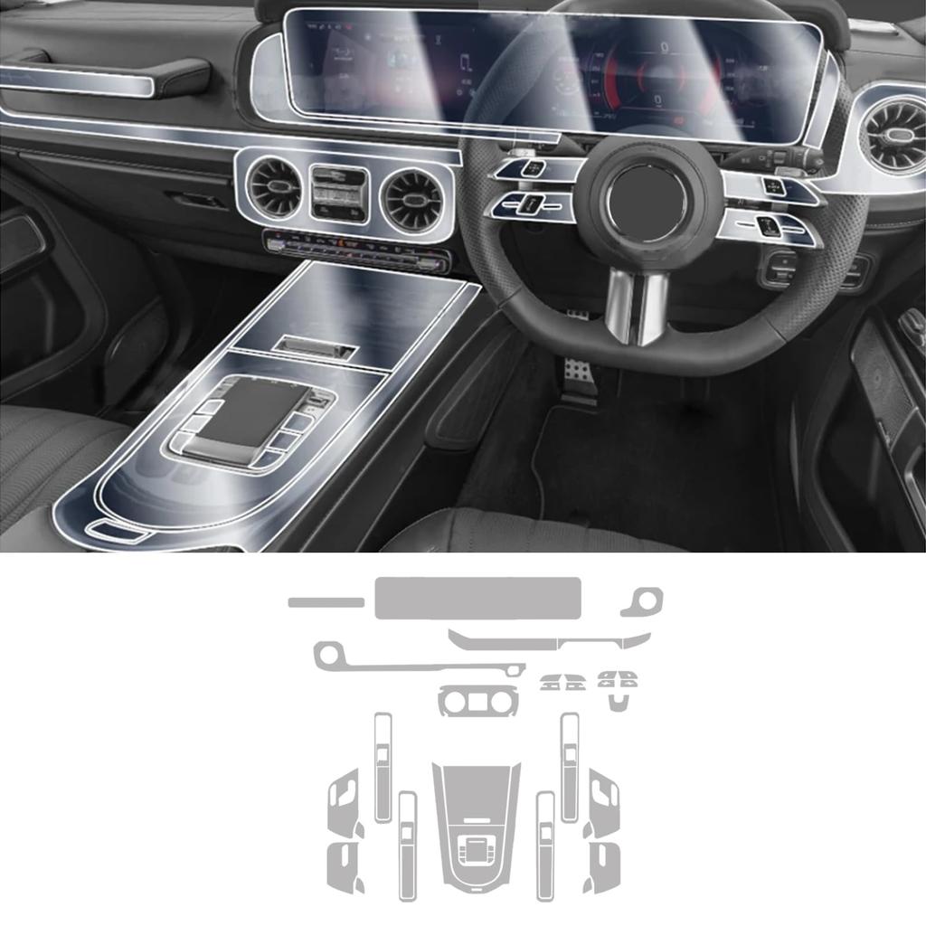 FDAIUN Autoschutzfolie für Innenteile für W465 TPU-Schutzfolie mit Kratzschutz und spezifisch für Car-Wrapping-Interieur Inklusive Werkzeugen