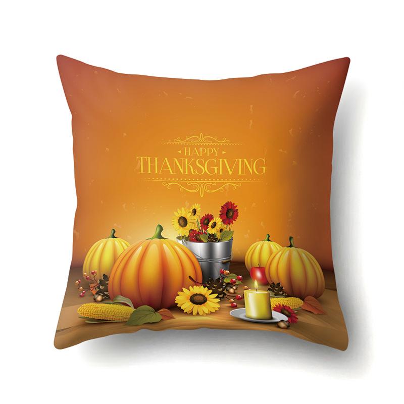 Halloween Pillowcase Car Waist Pillow Pumpkin Sofa Cushion Cover Office Home Living Room Pillowcase