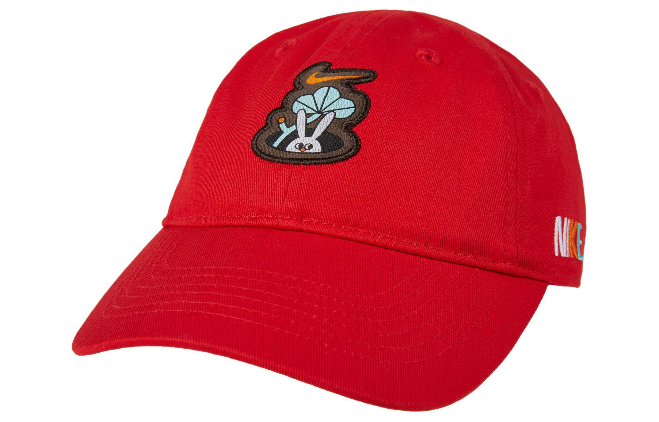 Nike Cotton, Polyester Baseball Caps Kids Red FN6289 F