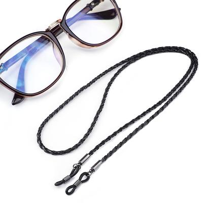 Thick Twist Sunglasses Leather Rope Chain Eyewear Braided Glasses Lanyard Strap