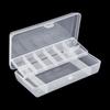 PortableTool Storage Box Organizer for Case Plastic Tray Compartments Fishing Lure Tackle Box Two-Sided Storage Cases Wh