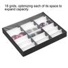 18 Grids Glasses Case Organizer Sunglasses Storage Box Jewelry Display Container