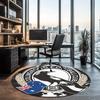 AFL Printed Round Rug Carpet Chair Rug Area Rug Entryway Doormats,for Office Chair Living Room Bedroom Kitchen Room.
