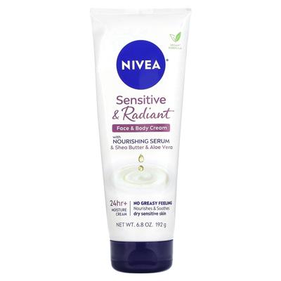 Sensitive & Radiance Gesichts- und Körpercreme mit pflegendem Serum, 6,8 oz (192 g)