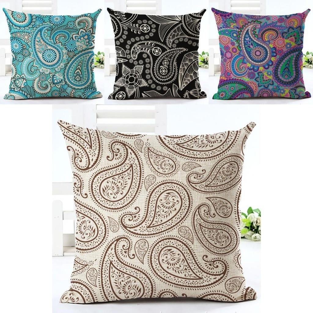 Exquisite Kissenbezüge mit Paisley-Print im Ethno-Stil für Vintage-Böhmische Sofadekoration