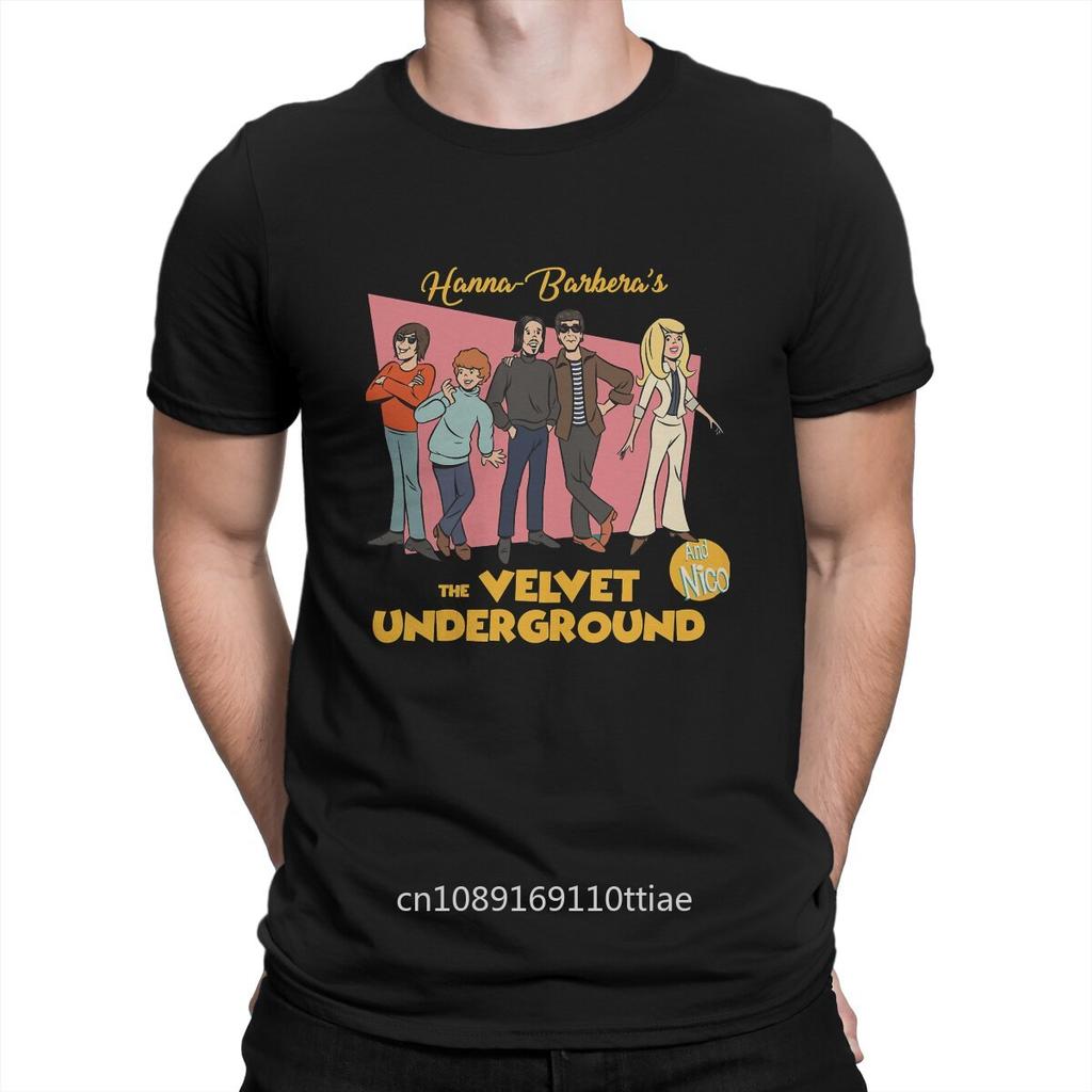The Velvet Underground And Nico Barbera Man's TShirt The Velvet Underground Crewneck Short Sleeve Cotton T Shirt