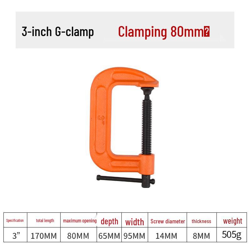 Quick Woodworking A-Clamp for Marble & Stone, Thickened Spring, 4/6/9 Inch