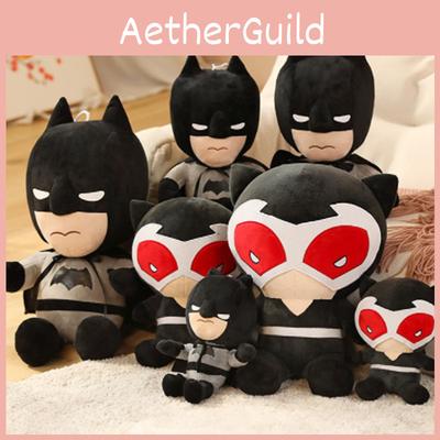 DC Batman Plüschtier Weiche Stoffpuppe Kinder Fans Geschenk Schwarz Rot Anime Fabrik