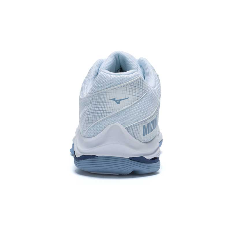 Mizuno Wave Voltage 2 White Bellwether Blue Unisex Sneakers Bel-Air-Blue V1GA246011