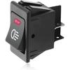 4PCS Fog Light Toggle Rocker Switch, 12V 35A 4 Pin SPST ON Off LED Fog Light Rocker Switches, Universal Automotive Rear Front Fog Lamp Toggle Switch
