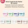 207Colors LANGUO Direct Liquid Acrylic Markers Soft Brush Paint Pen for Manga Graffiti Painting Rock Stone School Art Supplies