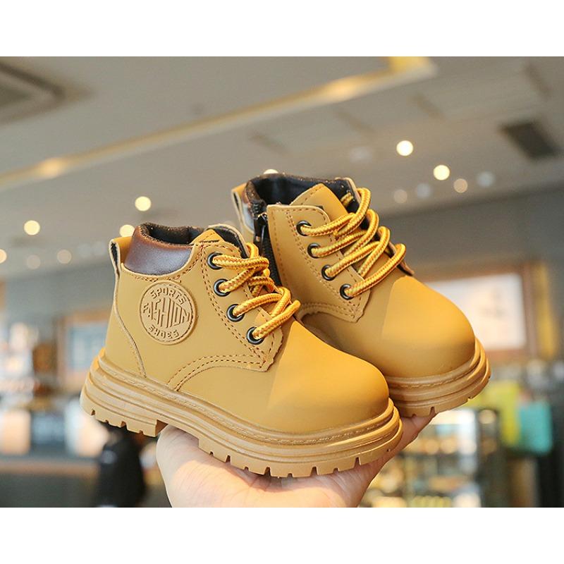 Spring and Autumn New Classmate Martin Boots Children's Soft Sole Versatile Boys and Girls Single Boots Zipper Fashion Versatile Trend Boots