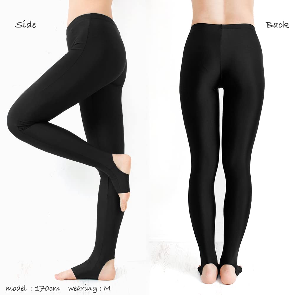 Alapolakka Rush UV Stretchy Leggings Plus UPF Single LL Swimsuit, Women's, Size, 50+, Item Black,