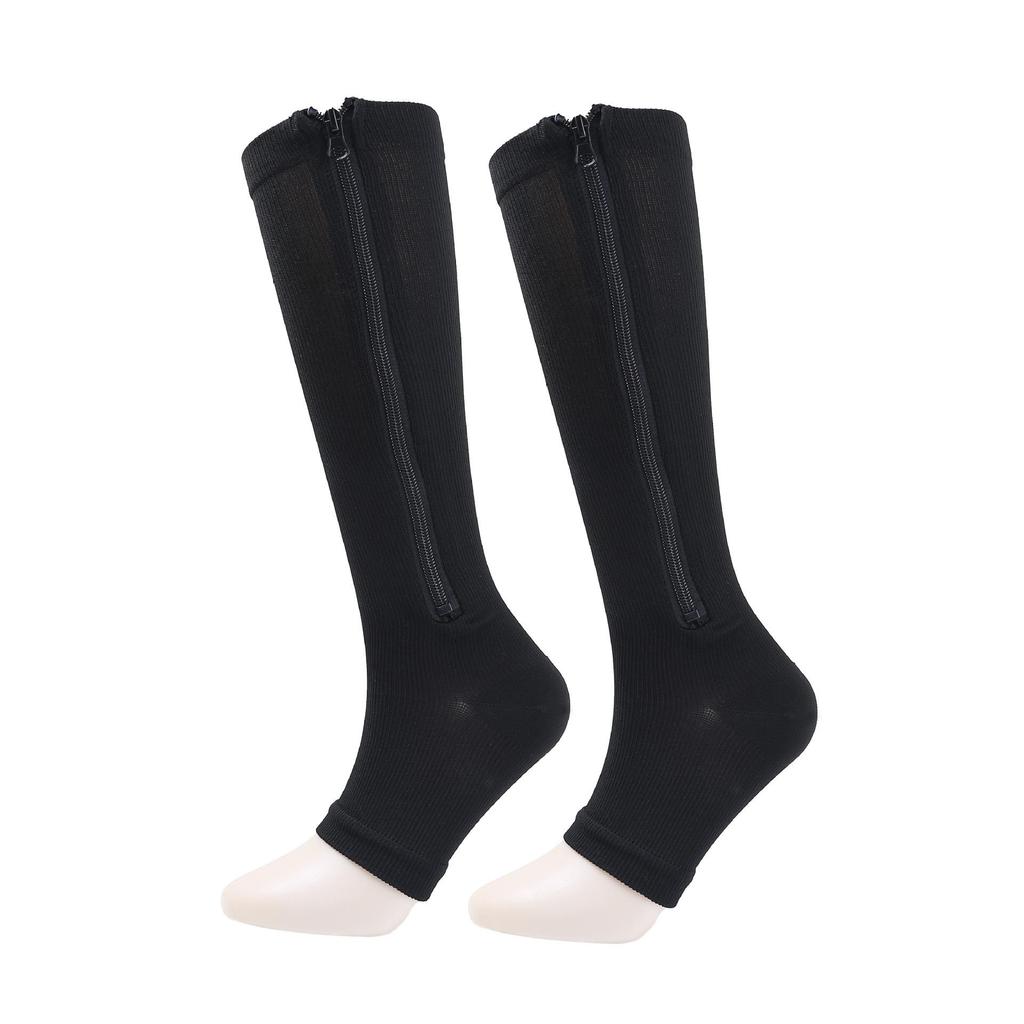 Zipper Compression Running Socks: Cross-Border Sports, Calf Support