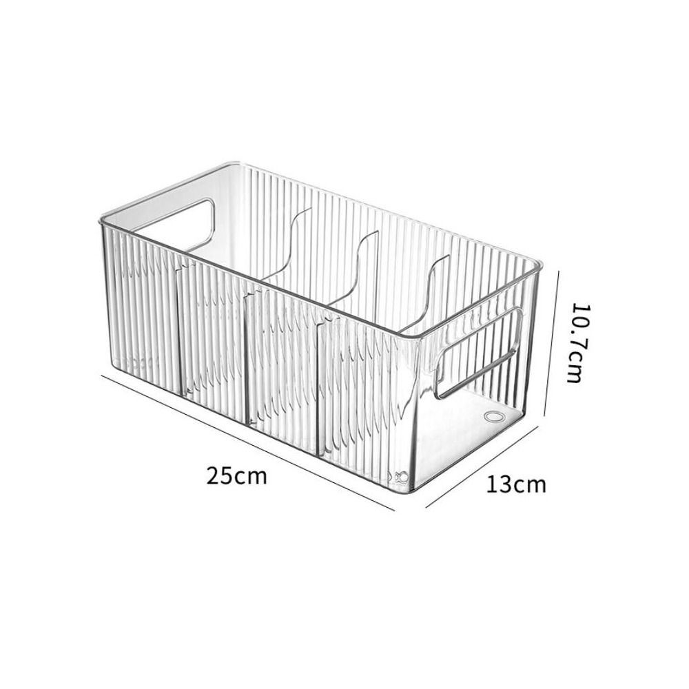 Acrylic Cosmetic Storage Box Large Capacity Portable Desktop Skincare Basket Transparent Display Case Desk Rack Accessory