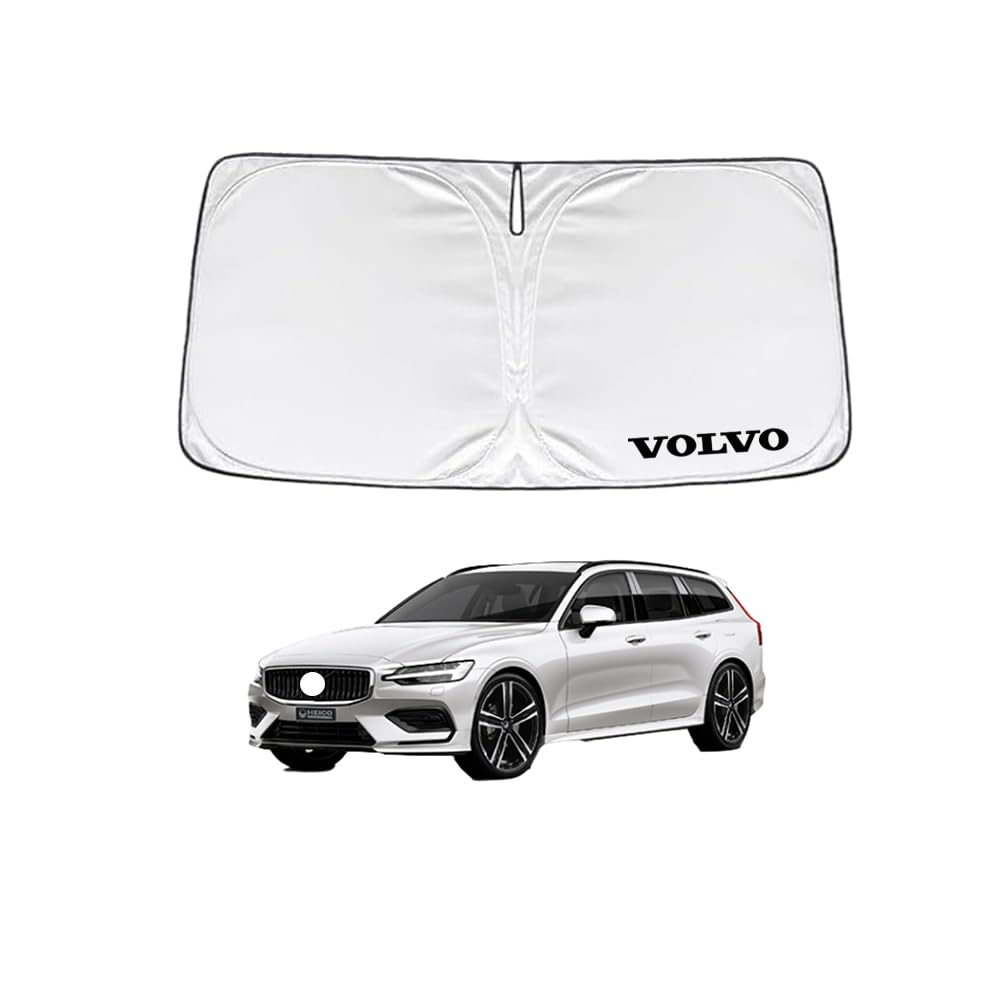 

KOKATO Volvo V60 ZB Series 2018 Front Sunshade for Heat Sun Heat Light UV Storage Pouch Easy Protective Part (September onwards) Custom-Designed белый
