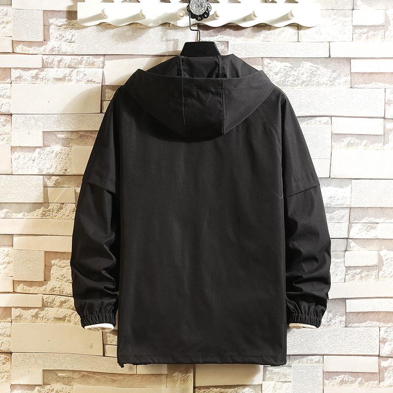 Pullover Half-Reißverschluss Jacke Dünne Trendige Kapuzenjacke Herren Frühling und Herbst Fried Street All-Match Jacke