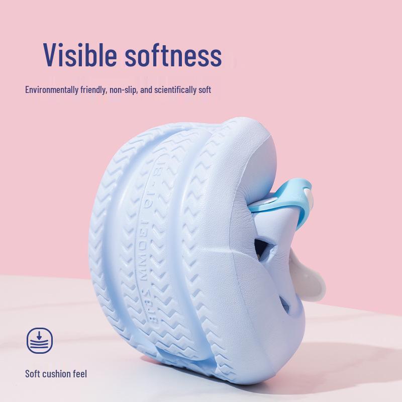 Sommer-Hausschuhe für Mädchen: Rutschfeste Sandalen für Kleinkinder für drinnen & Strand, Stilvolles Lochdesign