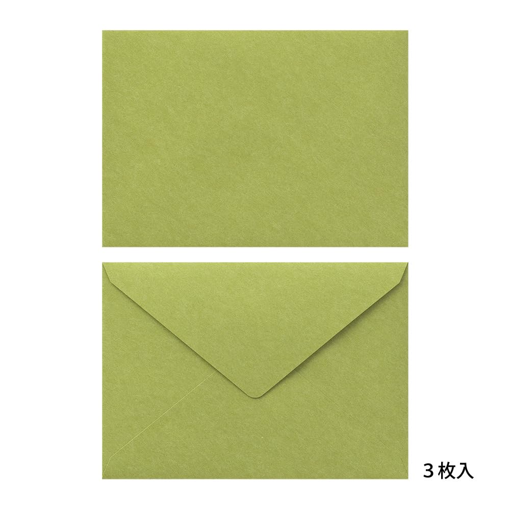 Midori Letter Set Roadside Floral Stationery Envelopes 20541006 20542006 "Happy Pattern" +