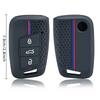 Silicone Car Remote Key Cover For Volkswagen VW Magotan Passat B8 For Skoda Superb A7 Protected Shell Fob Accessories Keychain