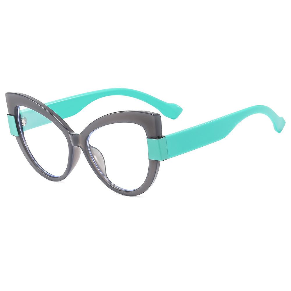 

Новые модные женские солнцезащитные очки TR90, европейские и американские мужские очки с защитой от синего цвета, оправа «кошачий глаз»