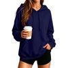 Unisex Hoodie Color Long Sleeve Loose Fit Plus Size Casual Pullover