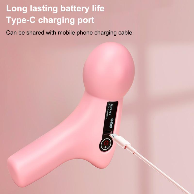 Mini Massage Gun Usb Rechargeable Portable Full Body Muscle Massage 4-Speed Adjustable Fascia Gun