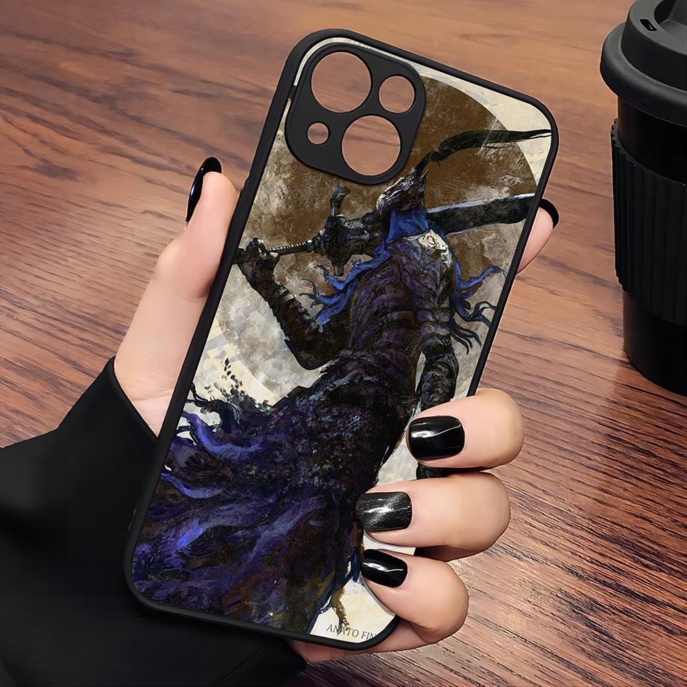 Чехол для телефона Dark Souls из горячей игры для iPhone 16 15 14 13 12 11 Pro Max X XR XS 7 8 Plus Mini SE 2020 2022 Матовый чехол iPhone 11 Pro Max beige
