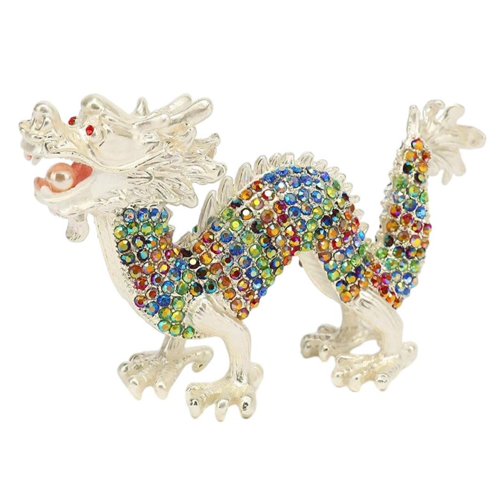 Tierische Skulptur Fengshui Sammlerstücke Handwerk Heimdekorativ Niedliche Drachenstatue für Schreibtisch Frühlingsfeste Regal Heim Büro