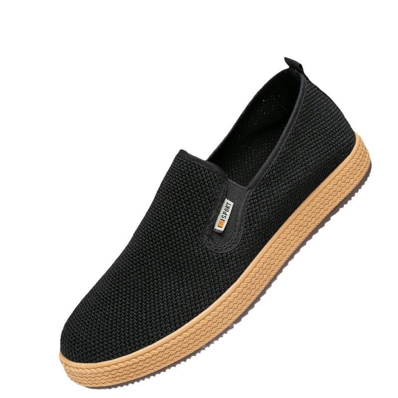 Summer wormwood men's cloth shoes mesh soft sole breathable non-slip casual driving special mesh shoes