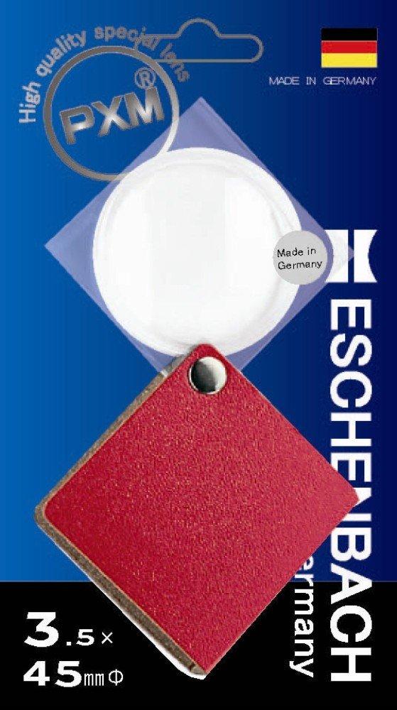 Eschenbach ESCHENBACH Pocket Magnifier, Economical Handy Magnifier, 3.5x Magnification, Made In Germany, Red, 1730-131B
