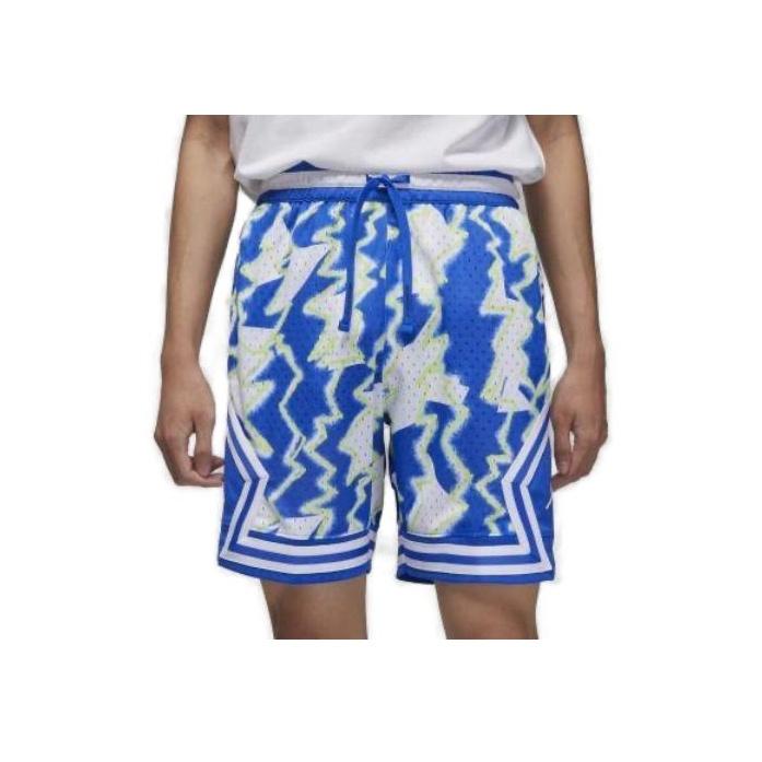 Jordan Abstract Print Drawstring Basketball Sports Breathable Casual Shorts Men Bottoms Blue DQ7335-405